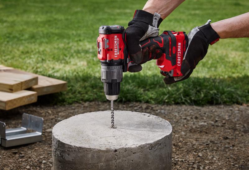 CRAFTSMAN V20* RP HammerDrill Installing bracket into sona tube post