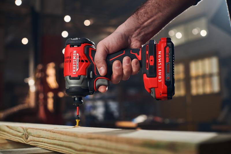 View of CRAFTSMAN Drills: Impact Driver  being used by consumer