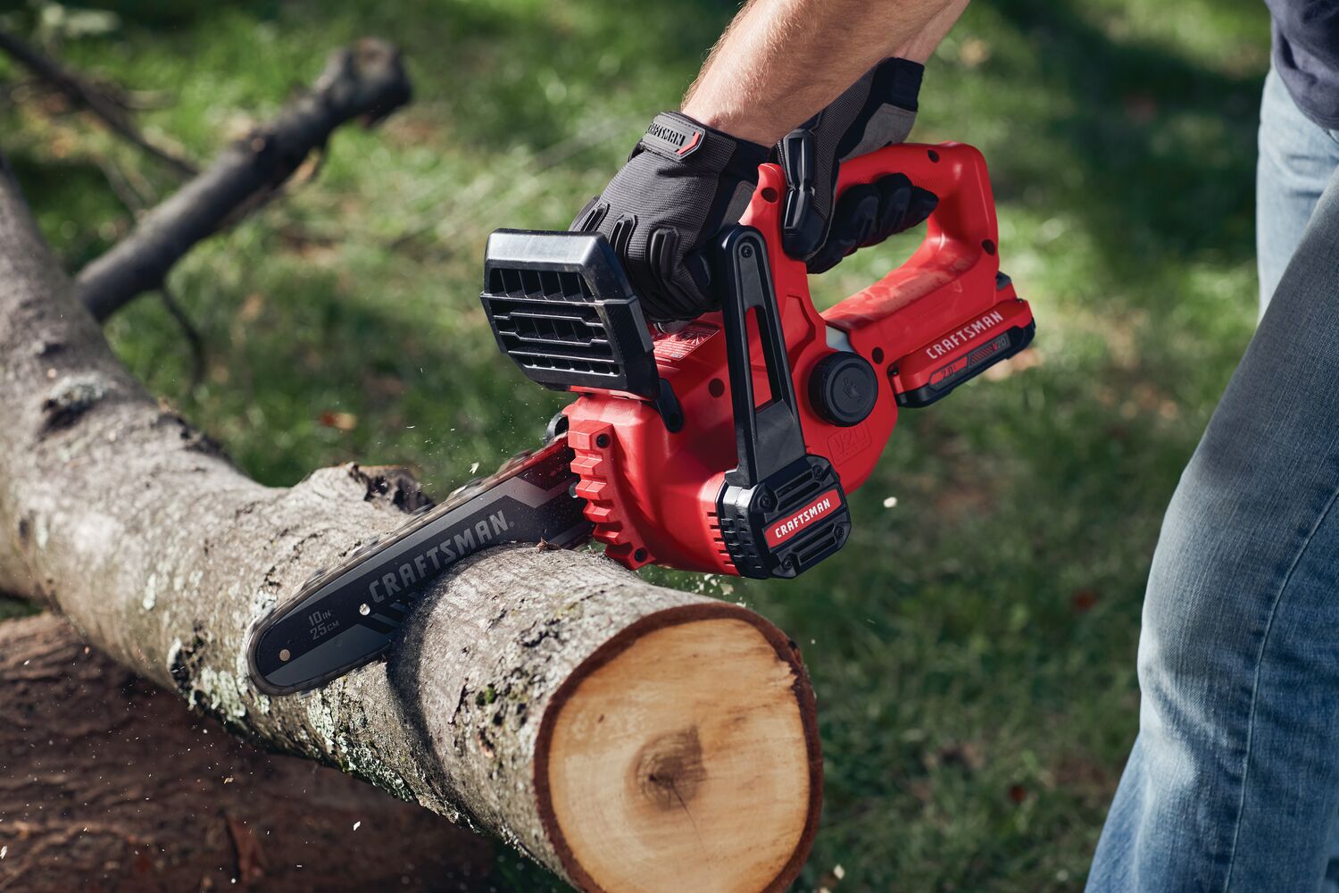 View of CRAFTSMAN Chain Saws highlighting product features